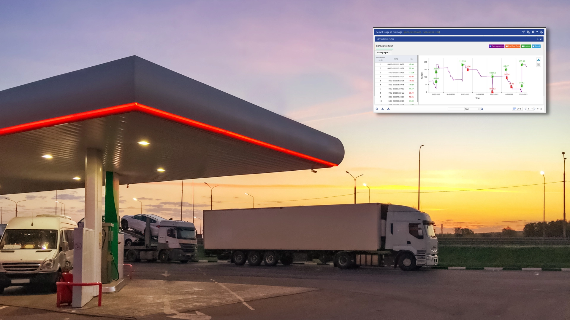 gestion de parc camions